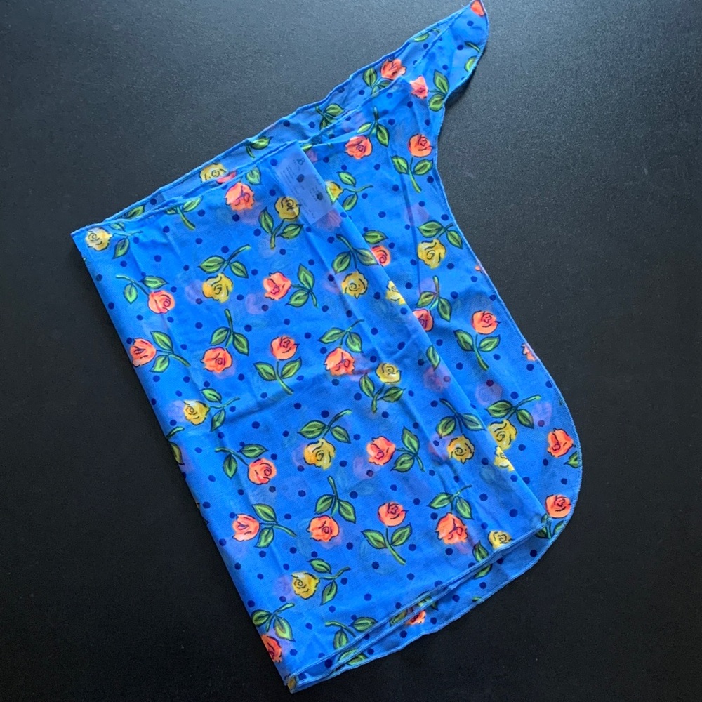 3/25$ Floral Blue wrap sarong